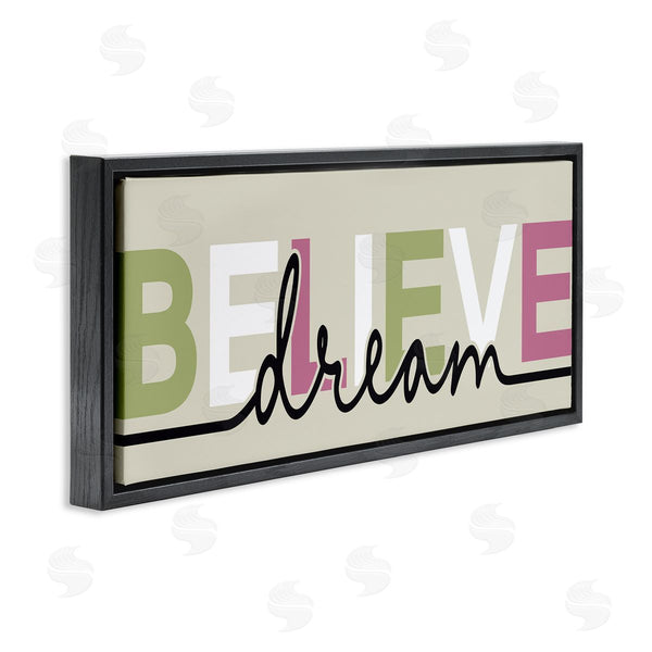 Stupell Industries Kim Allen | Muted Believe & Dream Wall Art