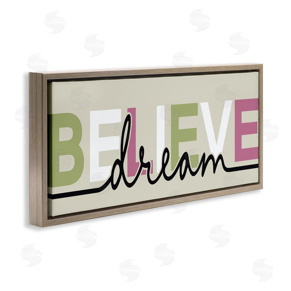 Stupell Industries Kim Allen | Muted Believe & Dream Wall Art