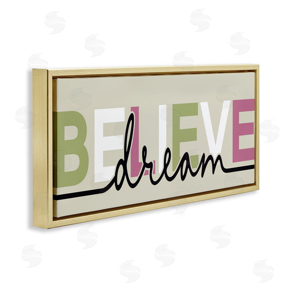 Stupell Industries Kim Allen | Muted Believe & Dream Wall Art