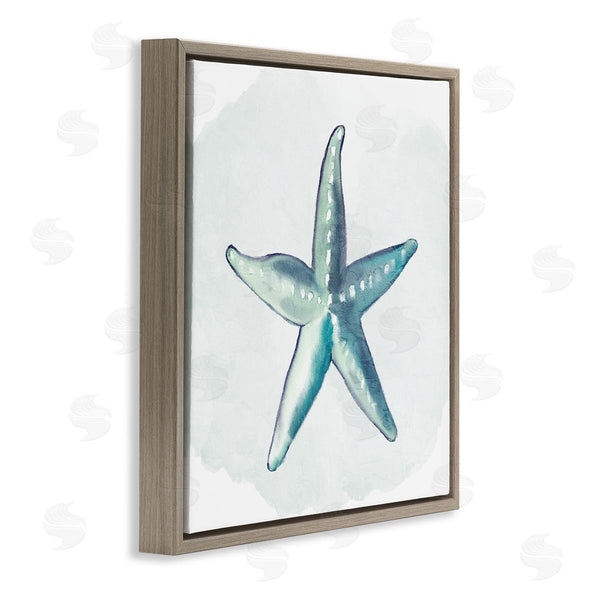 Stupell Industries Kim Allen | Muted Blue Aquatic Starfish Wall Art