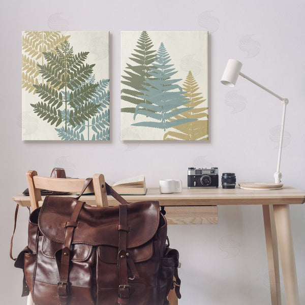 Stupell Industries Kim Allen | Muted Fern Plants Botanical Leaves Wall Art