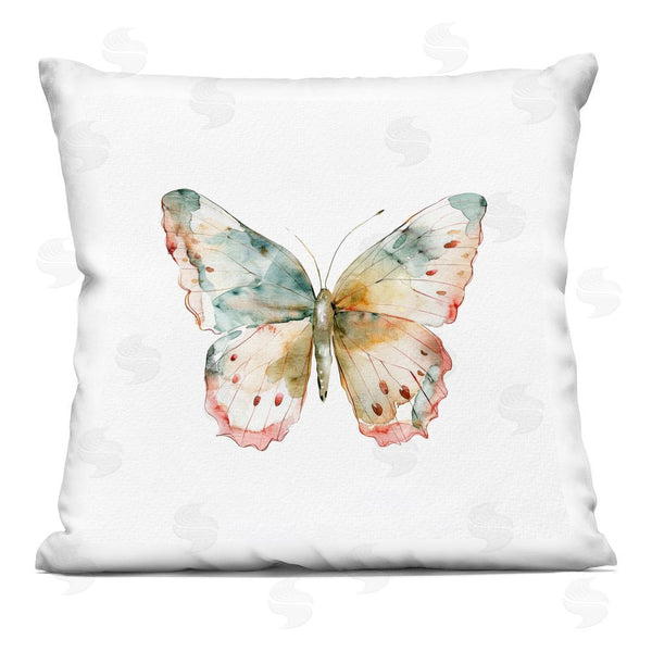 stupell industries Kim Allen | Muted Watercolor Butterfly Throw Pillow