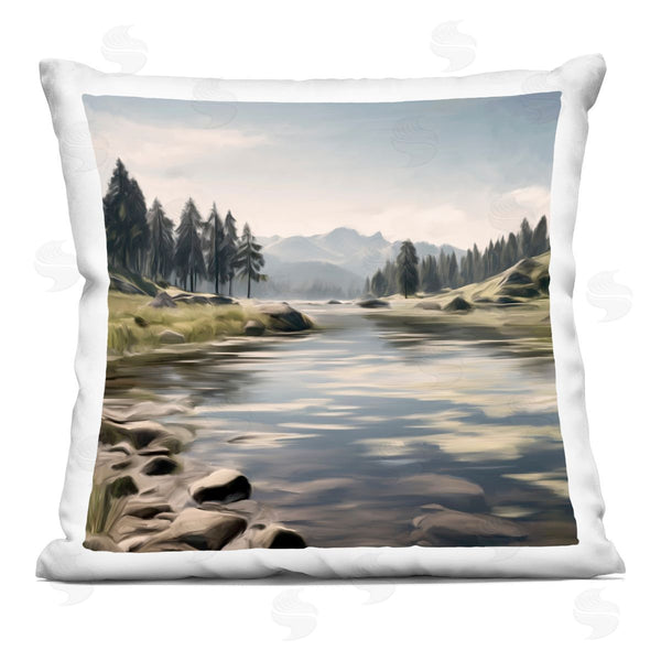 stupell industries Kim Allen | My Hideaway Pond Ripples Printed Throw Pillow