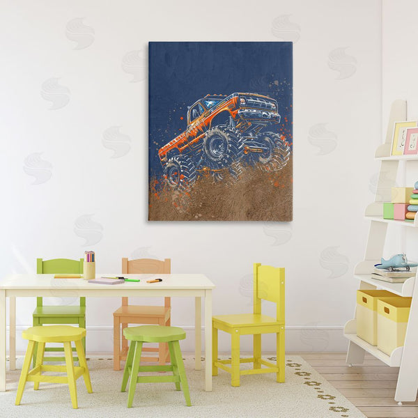 Stupell Industries Kim Allen | My Jam Monster Truck Wall Art