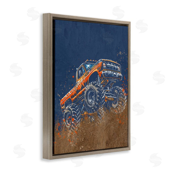 Stupell Industries Kim Allen | My Jam Monster Truck Wall Art