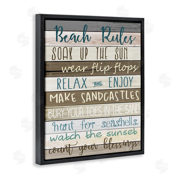 Stupell Industries Kim Allen | Nautical Fun Beach Rules
