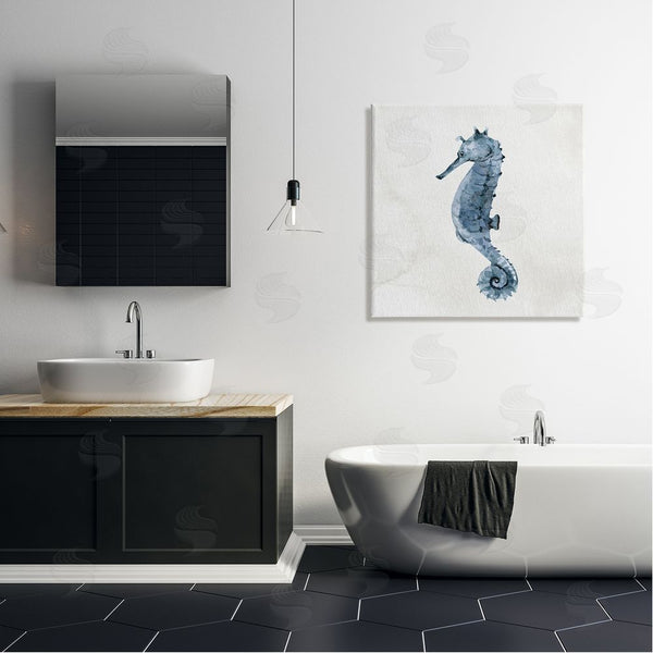 Stupell Industries Kim Allen | Nautical Seahorse Wildlife Portrait Wall Art