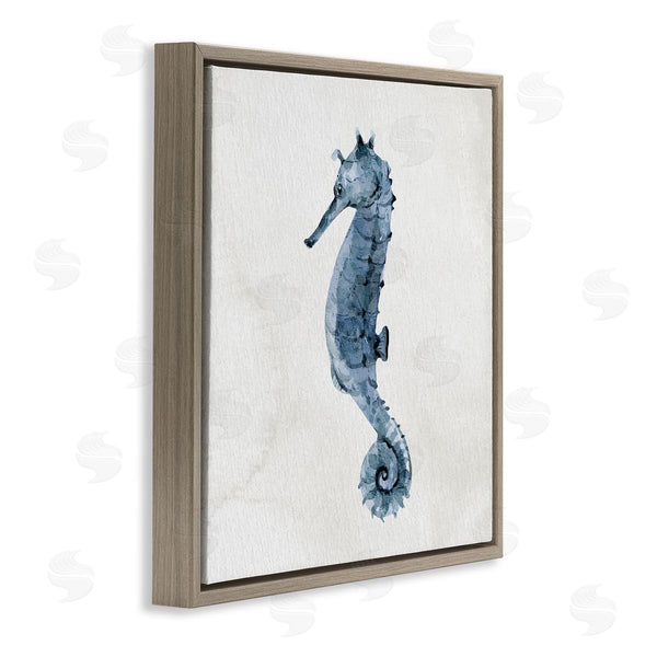 Stupell Industries Kim Allen | Nautical Seahorse Wildlife Portrait Wall Art