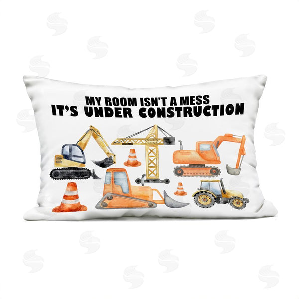 Stupell Industries Kim Allen | Not A Mess Under Construction Printed Throw Pillow