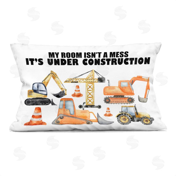 stupell industries Kim Allen | Not A Mess Under Construction Printed Throw Pillow
