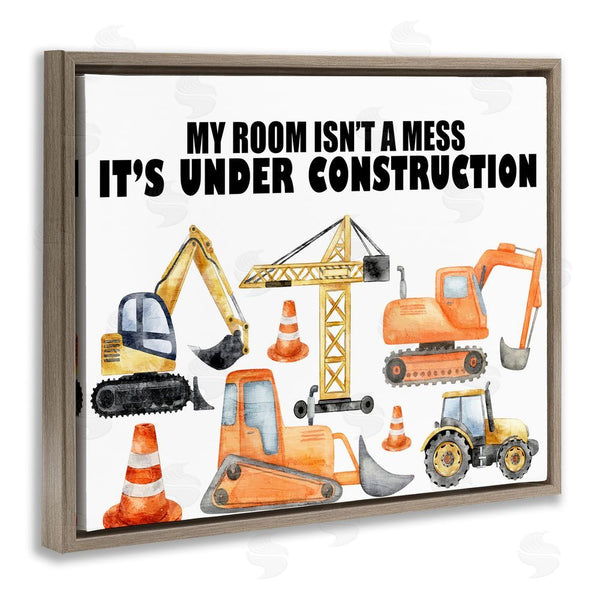 Stupell Industries Kim Allen | Not A Mess Under Construction Wall Art
