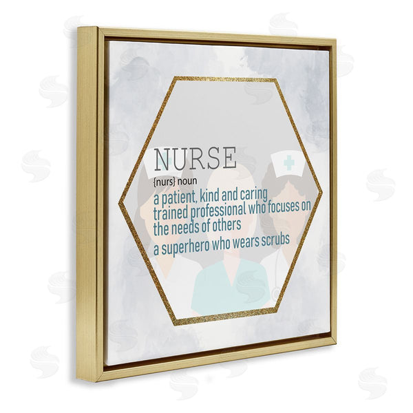 Stupell Industries Kim Allen | Nurse Definition Superhero Scrubs