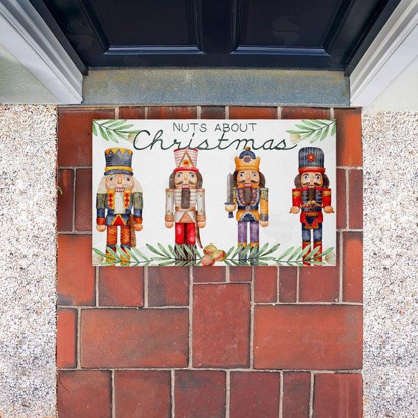 Stupell Industries Kim Allen | Nuts About Christmas Non-Woven Door Mat