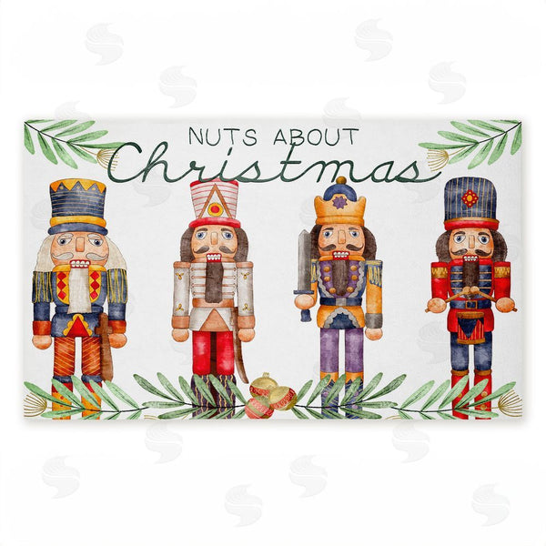 stupell industries Kim Allen | Nuts About Christmas Non-Woven Door Mat