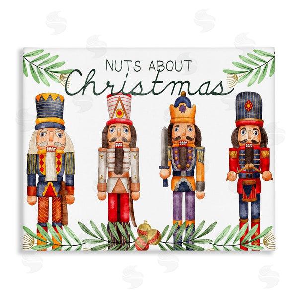 stupell industries Kim Allen | Nuts About Christmas Nutcrackers