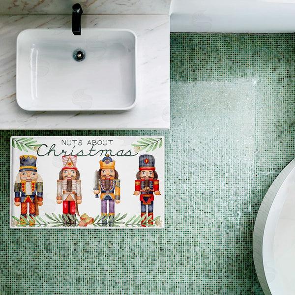 Stupell Industries Kim Allen | Nuts About Christmas Plush Bath Mat