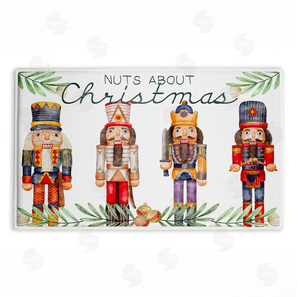stupell industries Kim Allen | Nuts About Christmas Plush Bath Mat