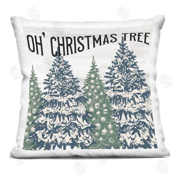 stupell industries Kim Allen | Oh Christmas Tree Holiday Ornament Patterns Printed Throw Pillow