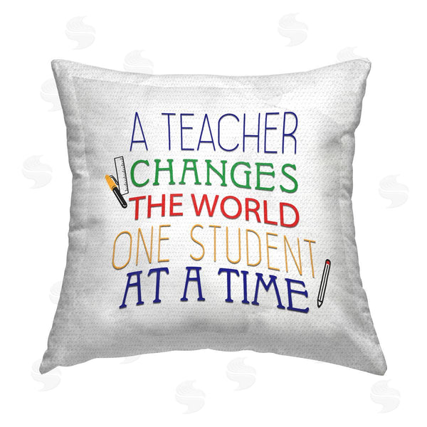Stupell Industries Kim Allen | One Student At A Time Printed Throw Pillow