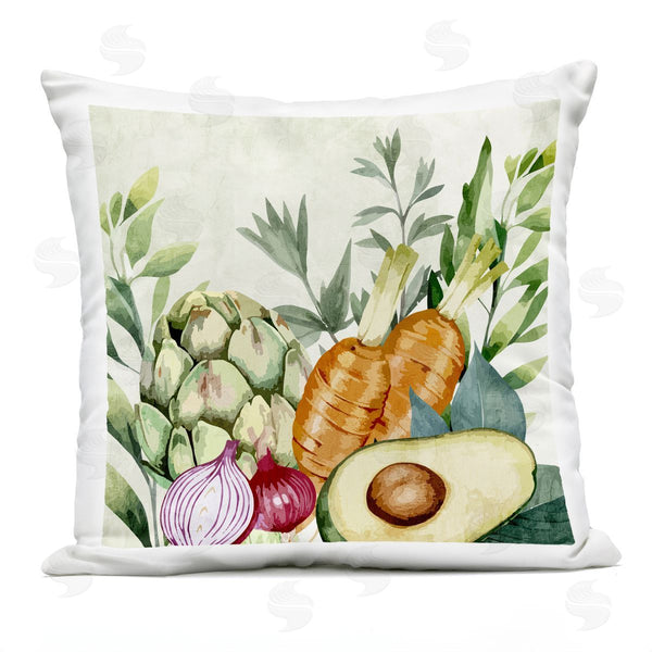Stupell Industries Kim Allen | Organic Vegetable Harvest Printed Throw Pillow