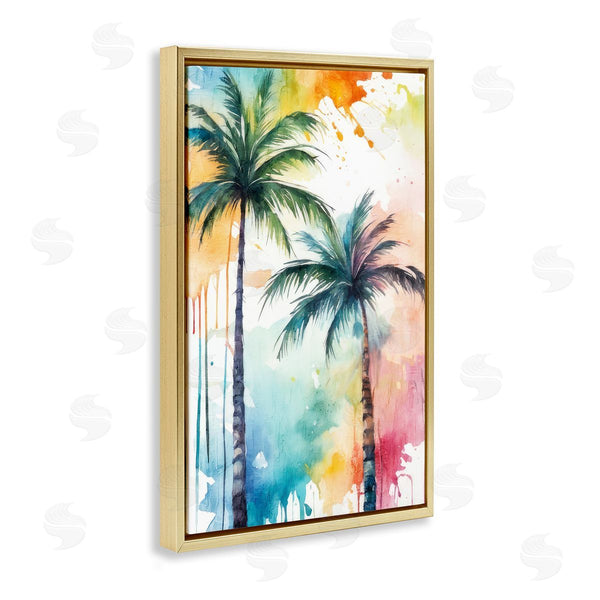 Stupell Industries Kim Allen | Paint Splash Palms Wall Art