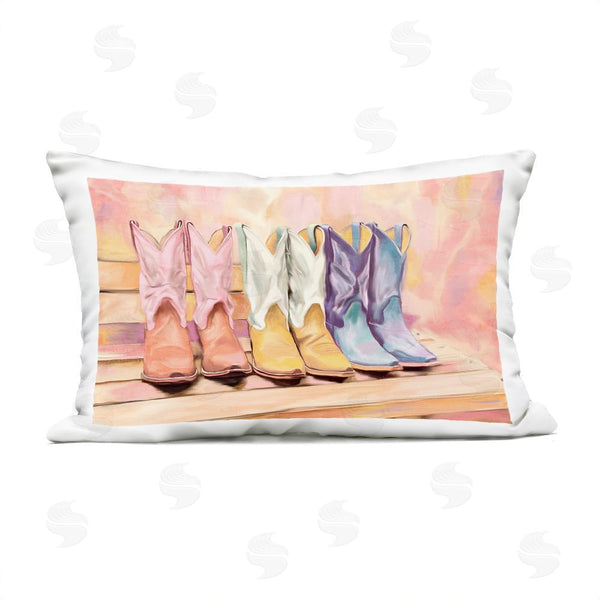 Stupell Industries Kim Allen | Painted Boots Trio Printed Throw Pillow