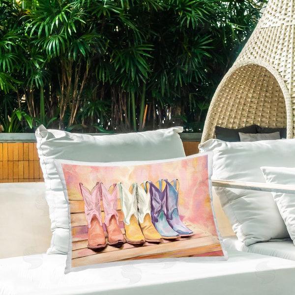 Stupell Industries Kim Allen | Painted Boots Trio Printed Throw Pillow