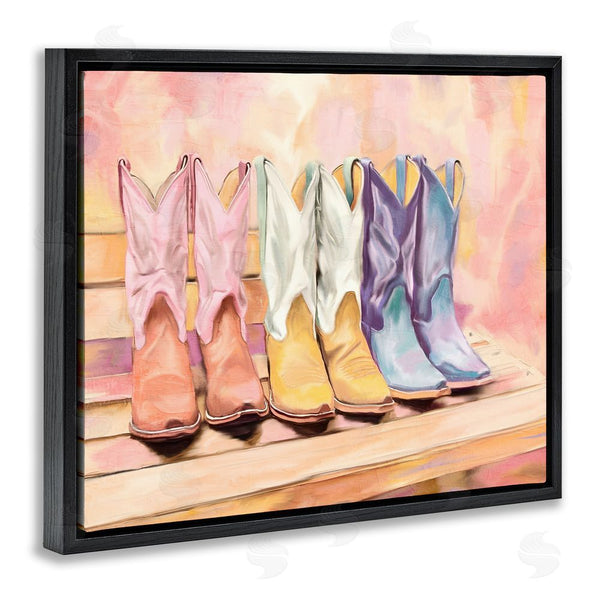 Stupell Industries Kim Allen | Painted Boots Trio Wall Art