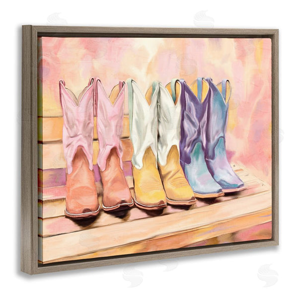 Stupell Industries Kim Allen | Painted Boots Trio Wall Art