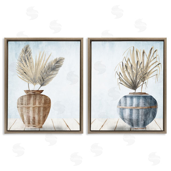 Stupell Industries Kim Allen | Palms In Rattan Planters Wall Art