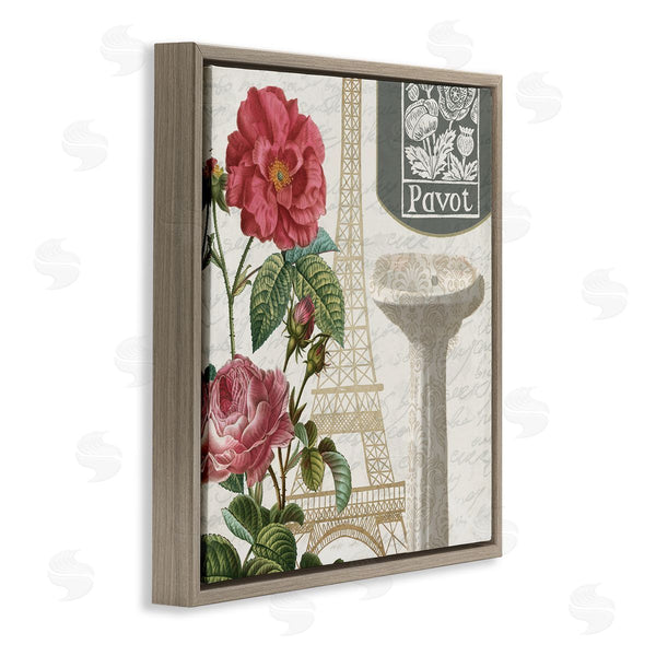 Stupell Industries Kim Allen | Paris Flower Market Bath Sink Wall Art