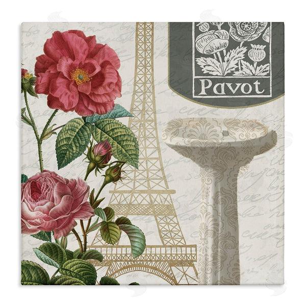 stupell industries Kim Allen | Paris Flower Market Bath Sink Wall Art