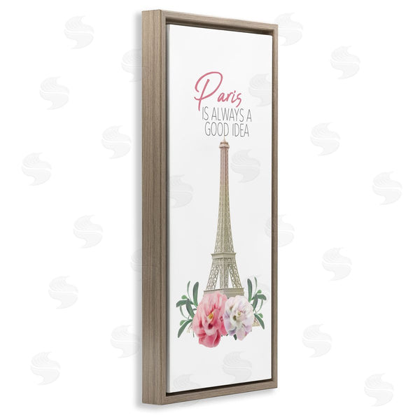 Stupell Industries Kim Allen | Paris Good Idea Phrase Eiffel Tower Wall Art