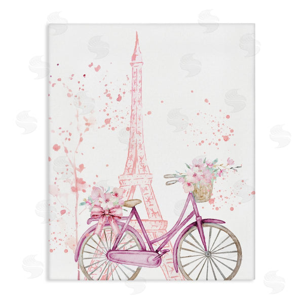 stupell industries Kim Allen | Parisian Bicycle & Modern Splatter Wall Art