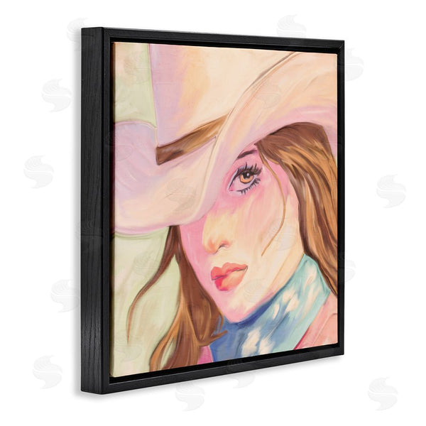 Stupell Industries Kim Allen | Pastel Cowgirl Brunette Wall Art