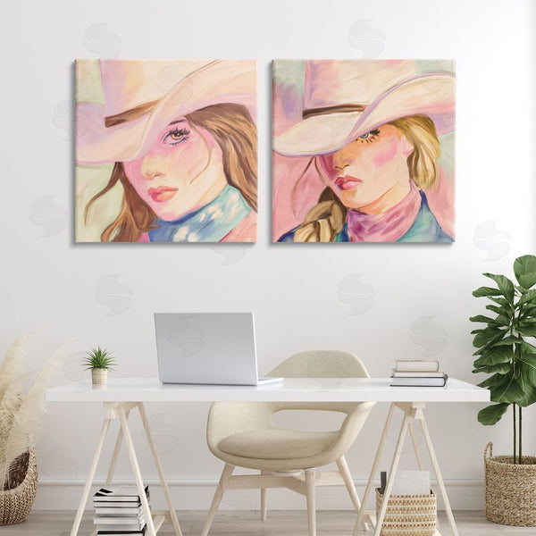 Stupell Industries Kim Allen | Pastel Cowgirls Gazing Wall Art