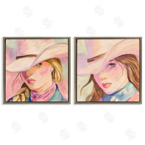 Stupell Industries Kim Allen | Pastel Cowgirls Gazing Wall Art