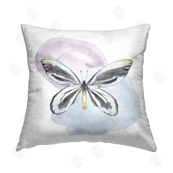 Stupell Industries Kim Allen | Pastel Dragonfly Shapes Printed Throw Pillow