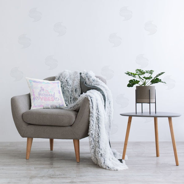 Stupell Industries Kim Allen | Pastel Mermaid Vibes Printed Throw Pillow