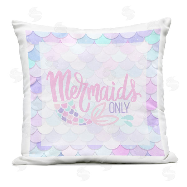 Stupell Industries Kim Allen | Pastel Mermaids Only Printed Throw Pillow