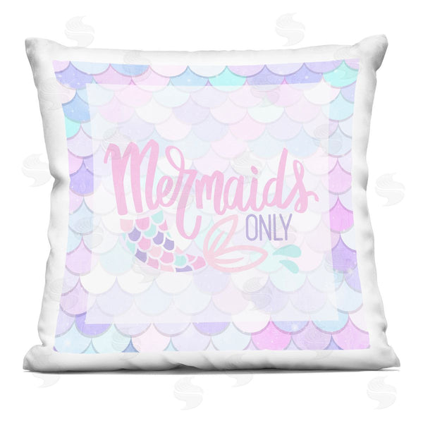 stupell industries Kim Allen | Pastel Mermaids Only Printed Throw Pillow