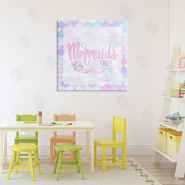 Stupell Industries Kim Allen | Pastel Mermaids Only Wall Art