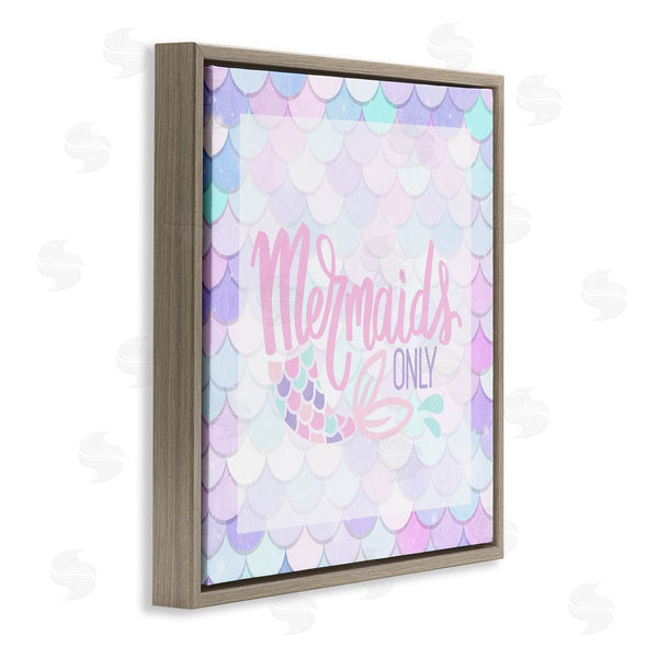 Stupell Industries Kim Allen | Pastel Mermaids Only Wall Art