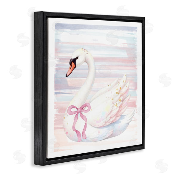 Stupell Industries Kim Allen | Pastel Swan With Ribbon Wall Art