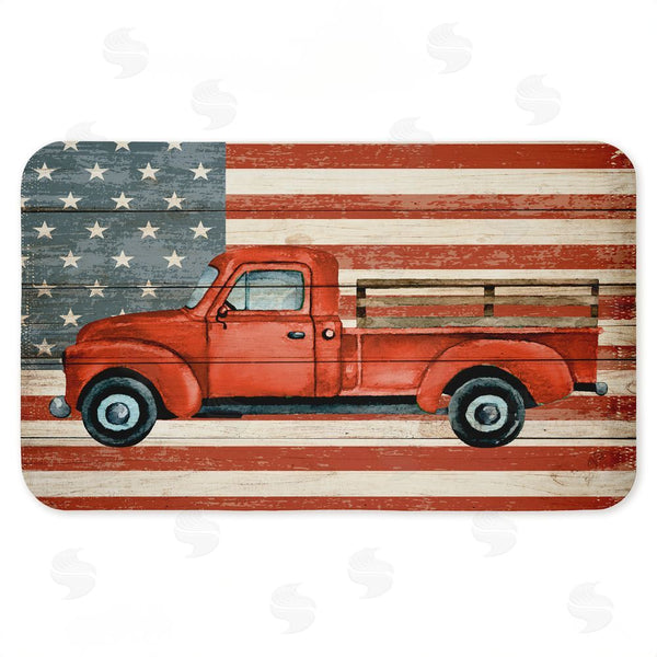stupell industries Kim Allen | Patriotic USA Flag Truck Anti-Fatigue Mat
