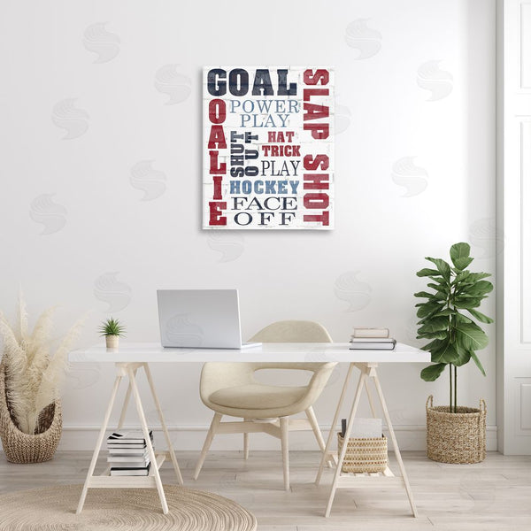 Stupell Industries Kim Allen | Patterned Hockey Phrases Wall Art