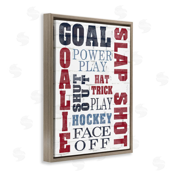 Stupell Industries Kim Allen | Patterned Hockey Phrases Wall Art