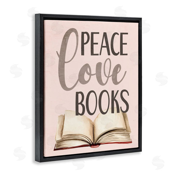 Stupell Industries Kim Allen | Peace Love Books Wall Art