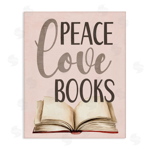 stupell industries Kim Allen | Peace Love Books Wall Art