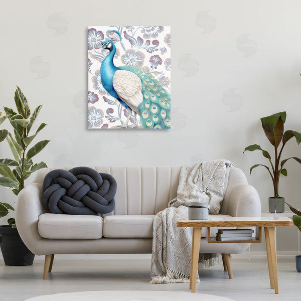 Stupell Industries Kim Allen | Peacock On Floral Pattern Wall Art